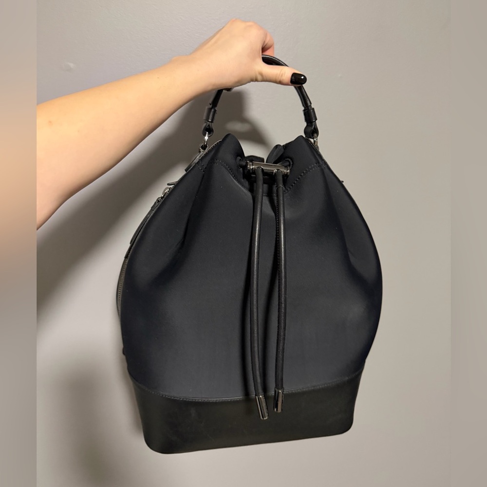 Kenneth Cole Neoprene and Leather Backpack